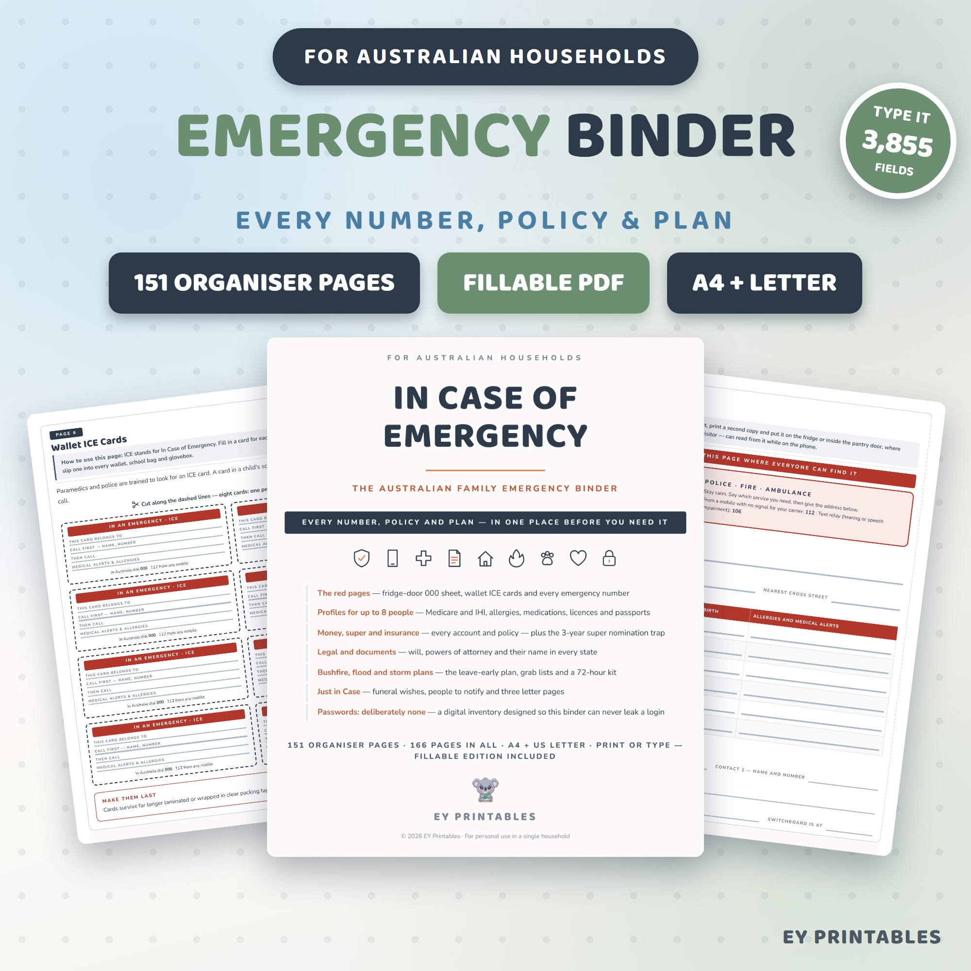 Family Emergency Binder