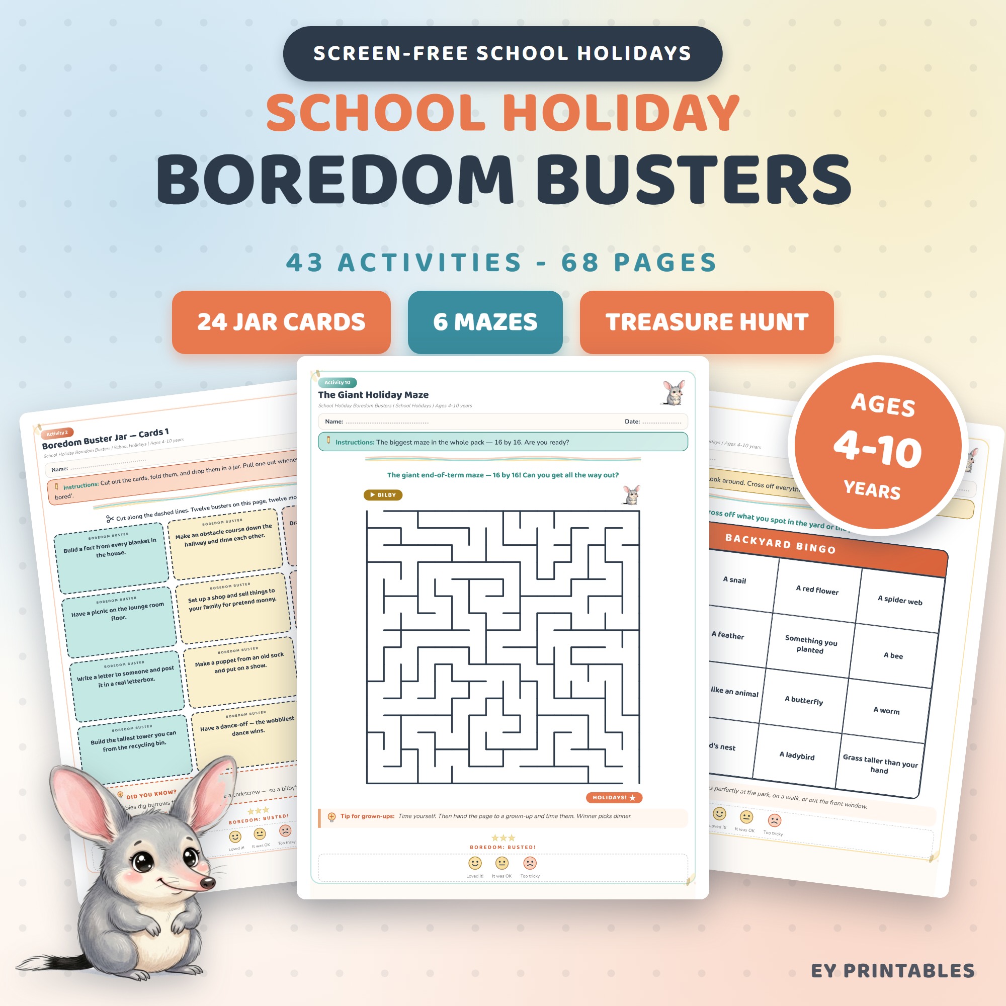 School Holiday Boredom Busters