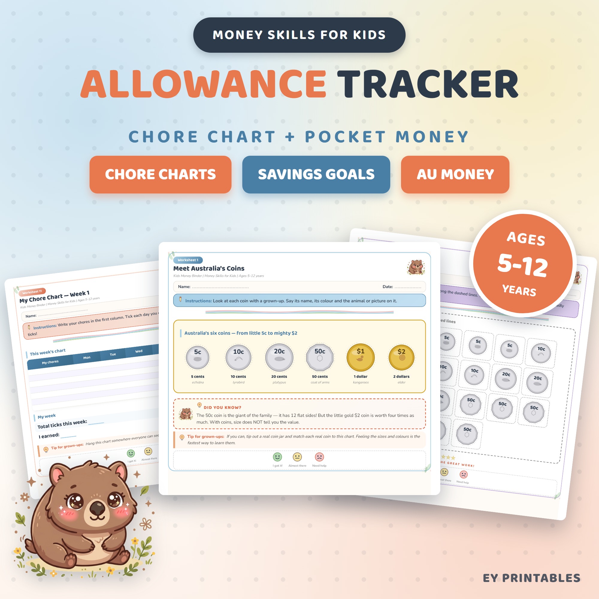 Kids Money & Allowance Binder