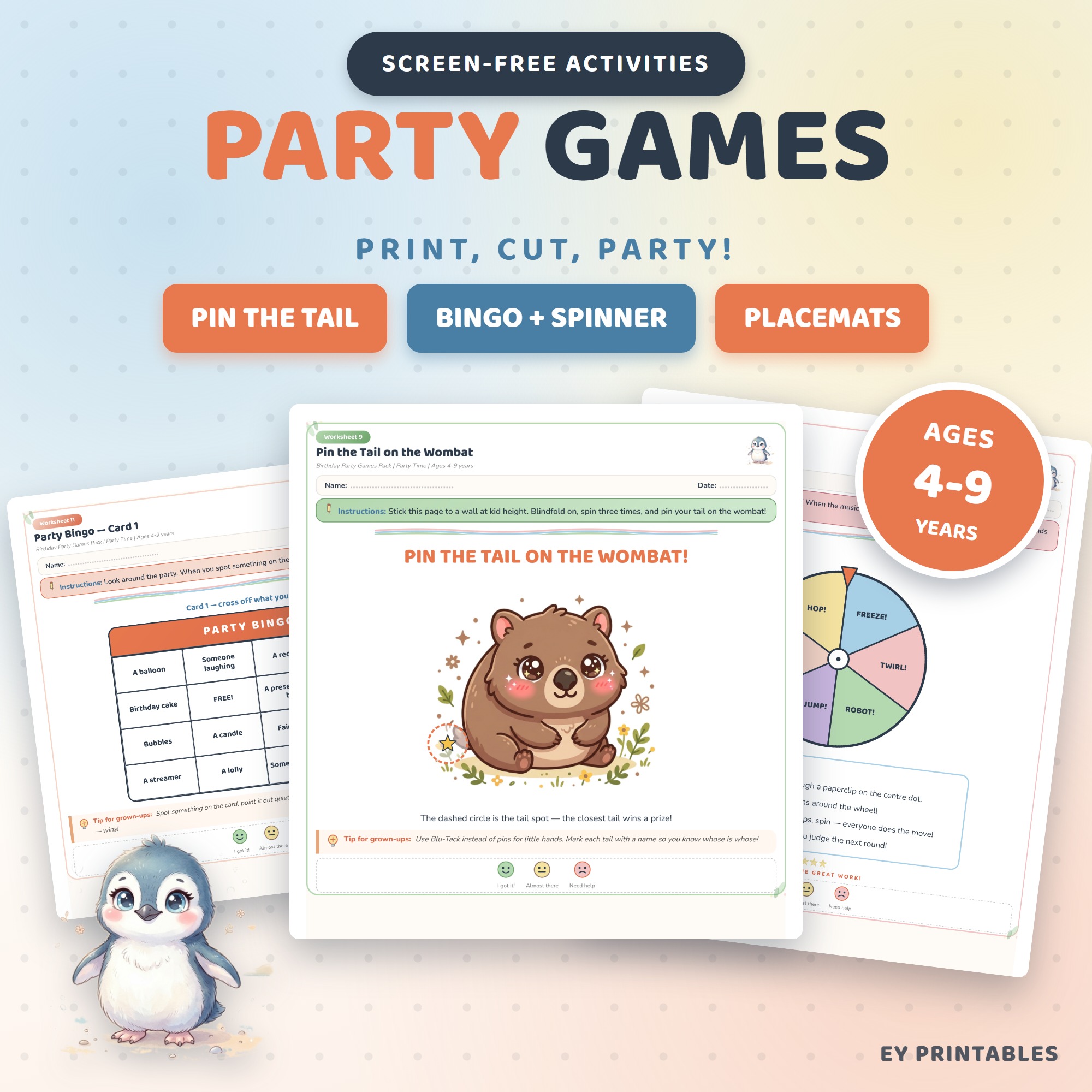 Birthday Party Games Pack