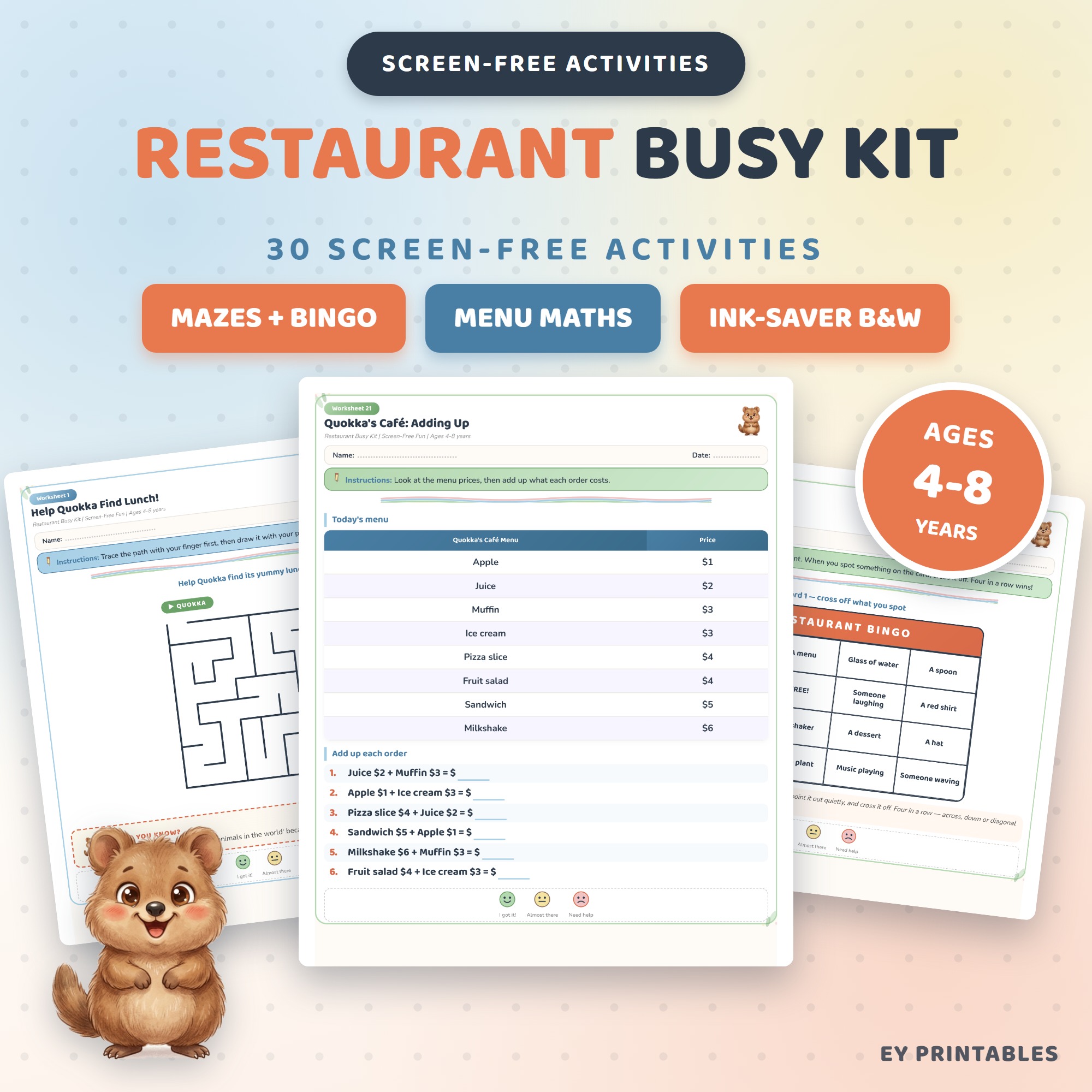 Restaurant Busy Kit