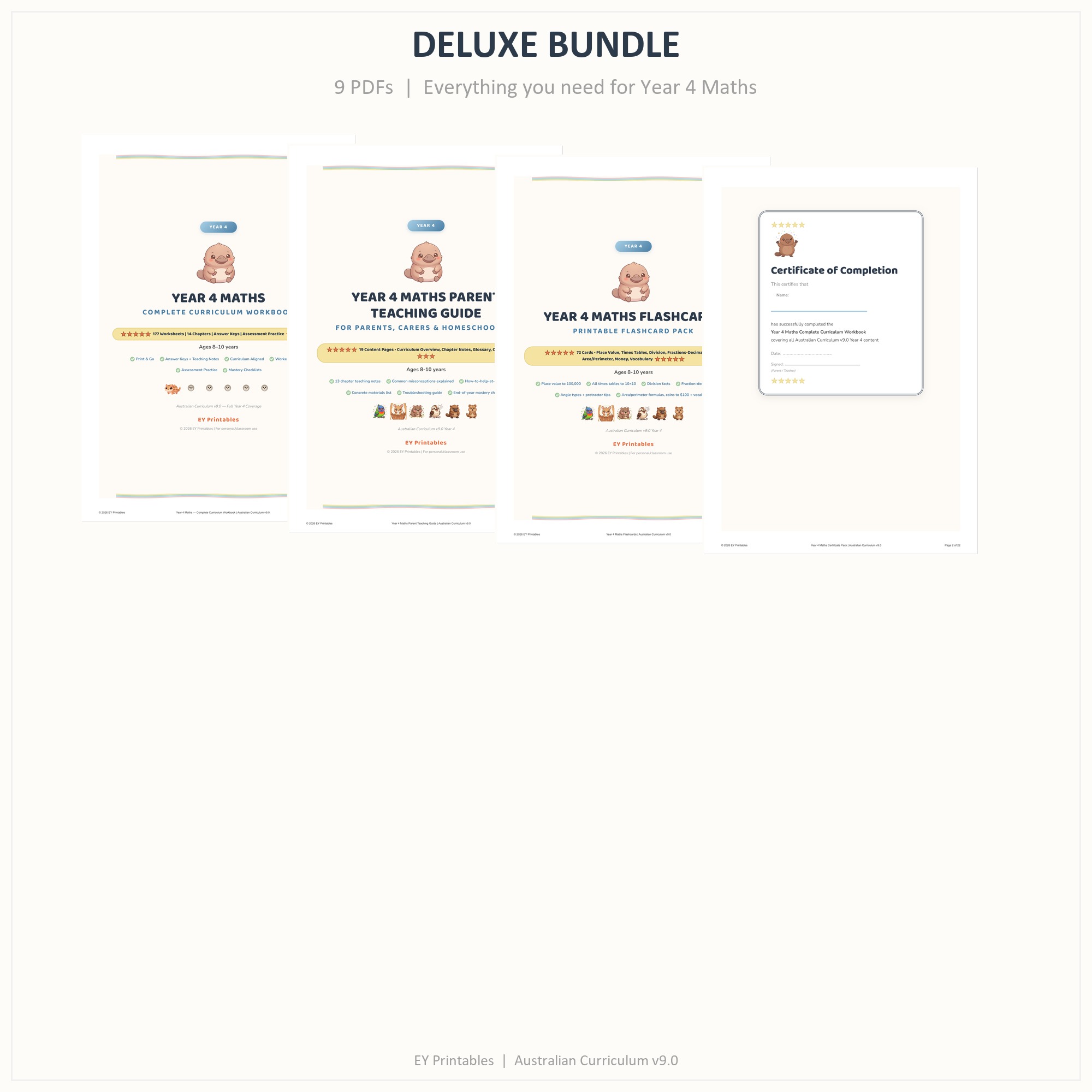 Year 4 Maths Deluxe Bundle