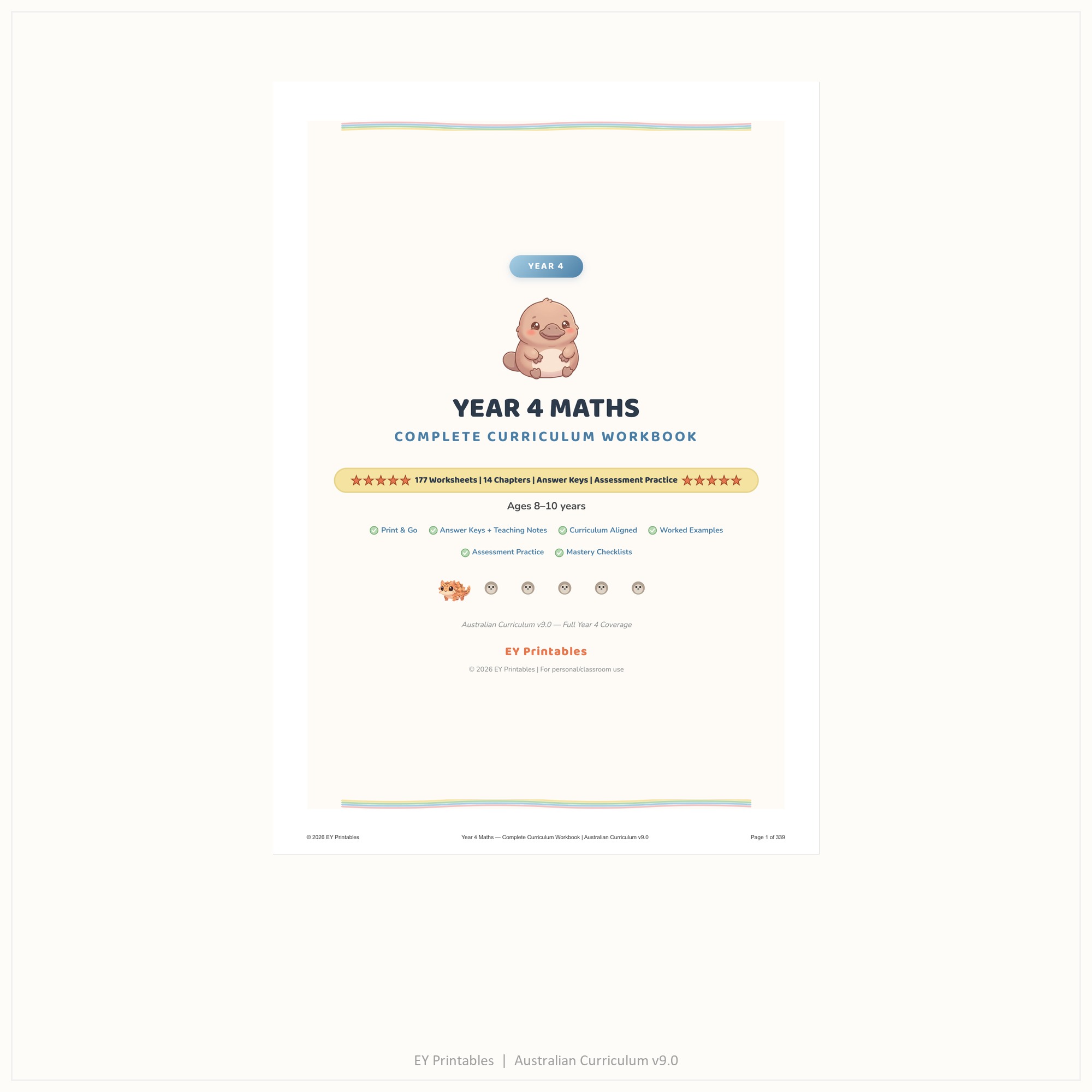 Year 4 Maths Workbook