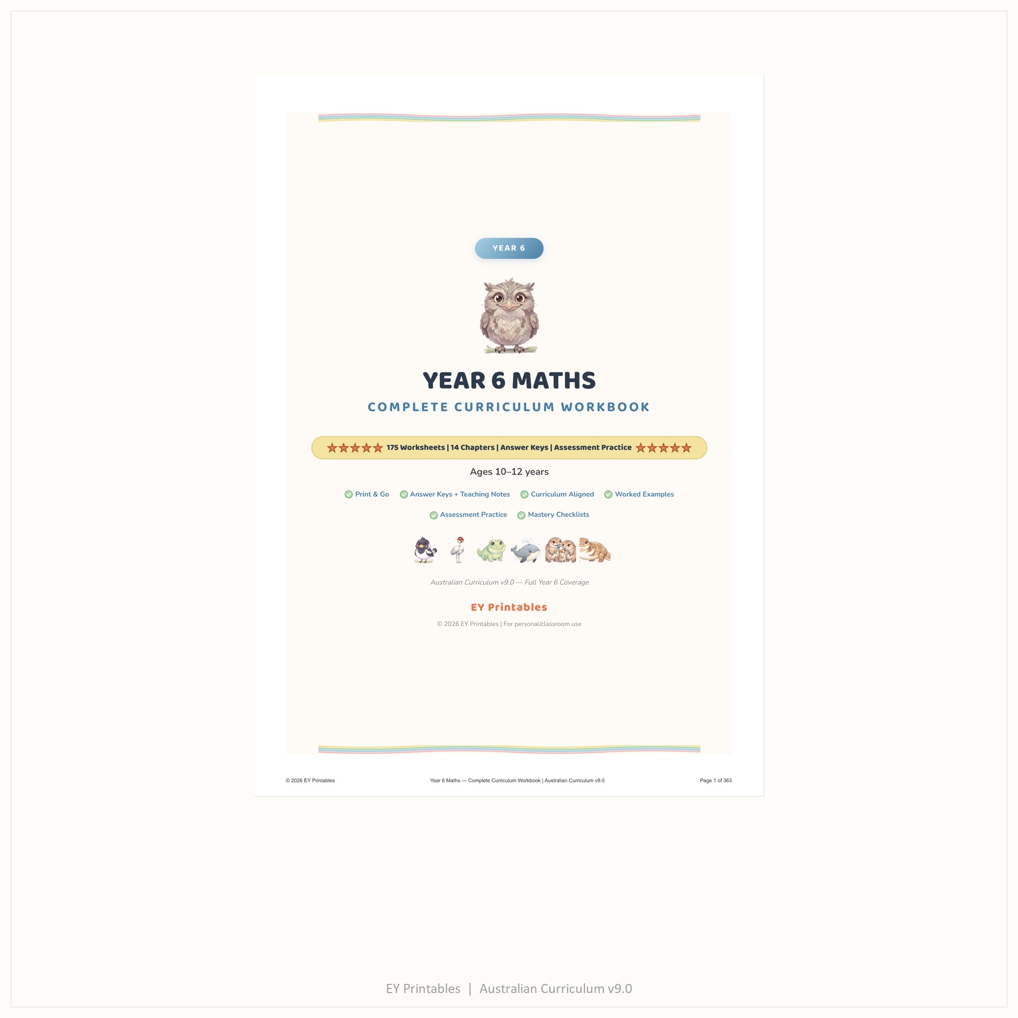 Year 6 Maths Workbook